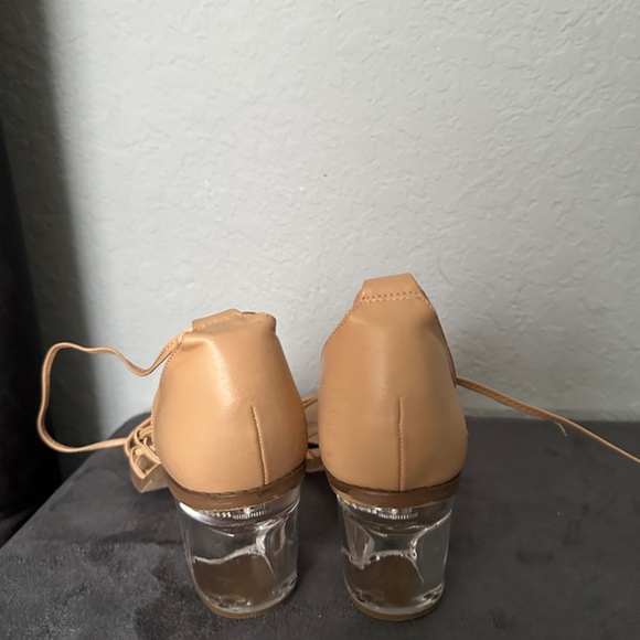 Forever 21, Tan ankle lace up strappy sandal size 7.5 - Picture 9 of 10